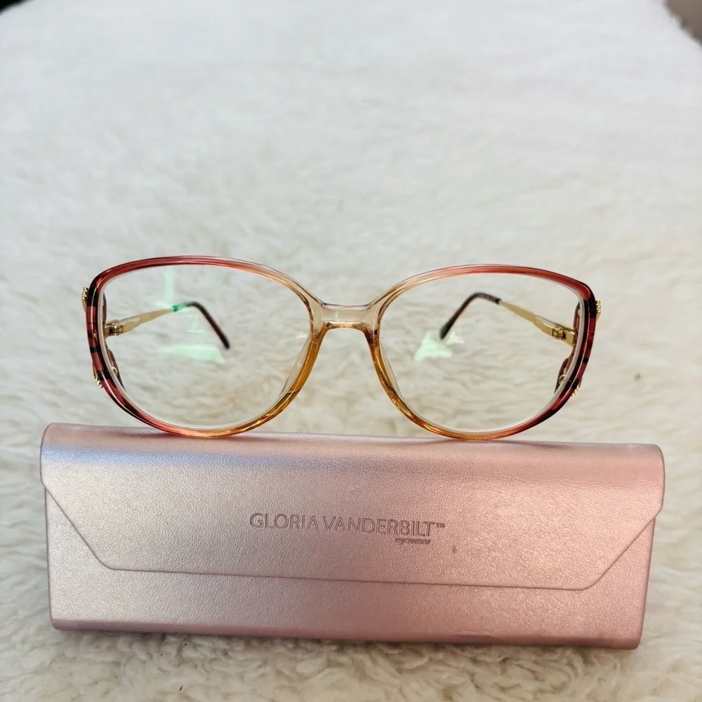 Gloria Vanderbilt Zyloware 265 Women's Multicolor Glasses Frame Only w/ case